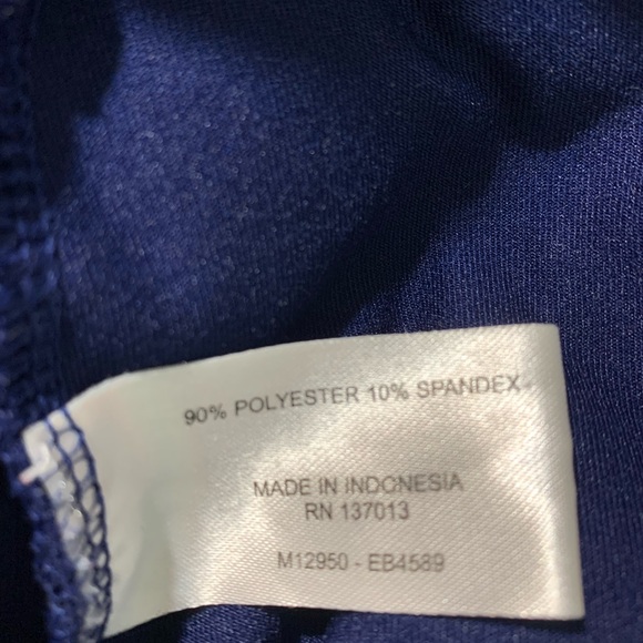 Eddie Bauer 1/4 Zip Pullover Women’s Small Paisley poly Spandex Blurple Slits - Picture 7 of 9